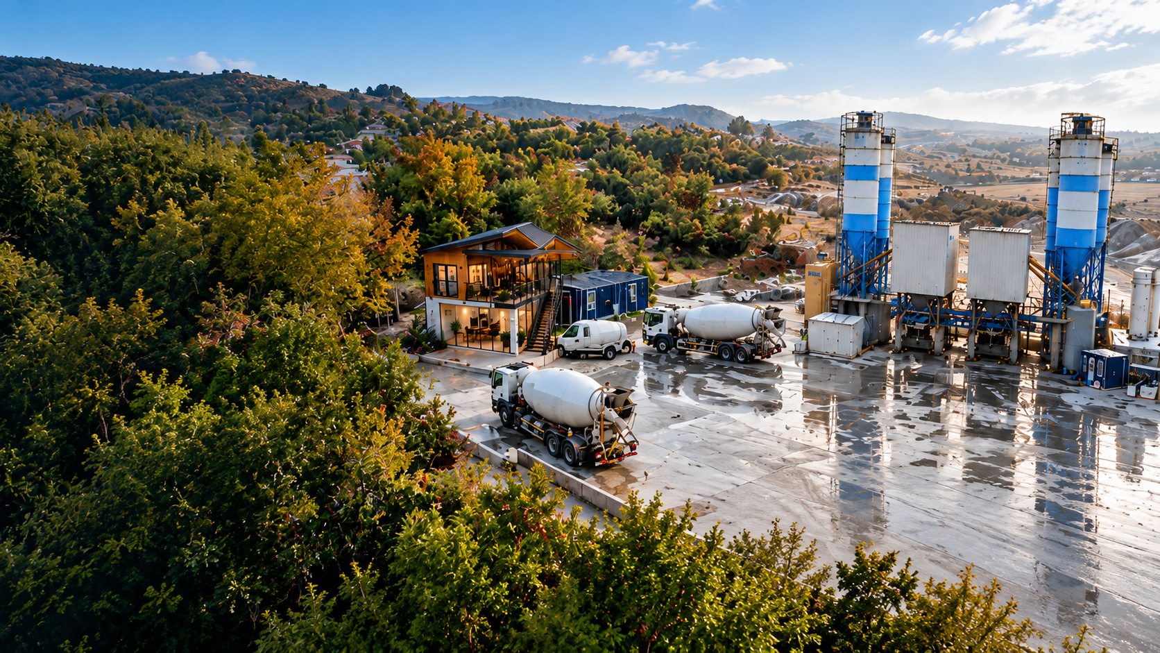 LOMİKS BETON tesis panoraması